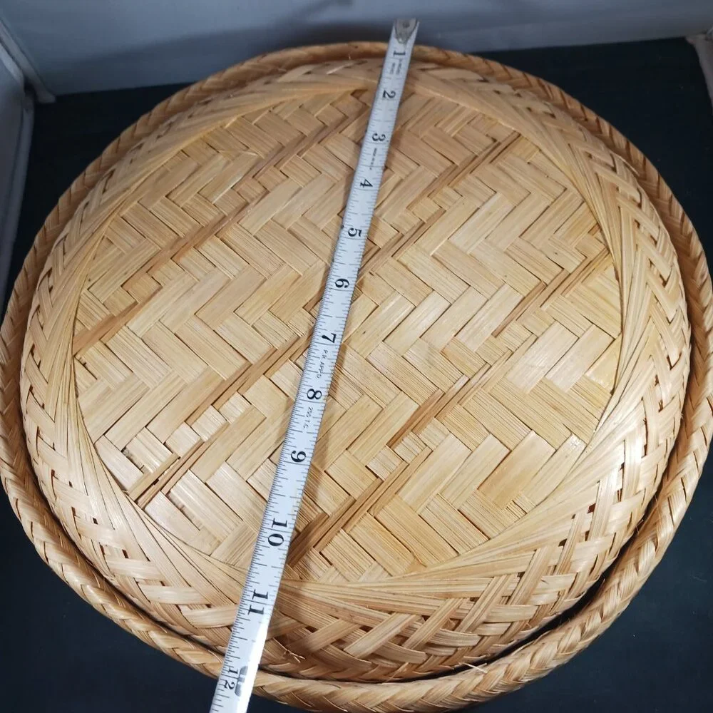 Vintage Wicker Round Basket sets of 4